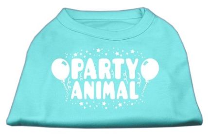 Party Animal Screen Print Shirt (Option: Aqua XXXL)