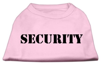 Security Screen Print Shirts (Option: Light Pink w/ Black text XXXL)