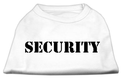 Security Screen Print Shirts (Option: White w/ Black text XXL)