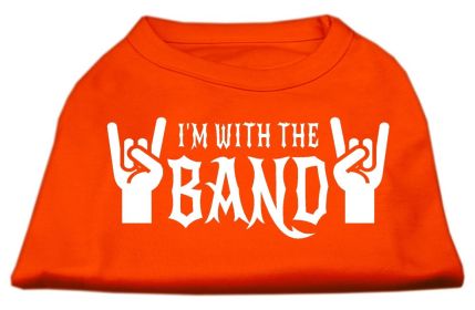 With the Band Screen Print Shirt (Option: Orange XXL)