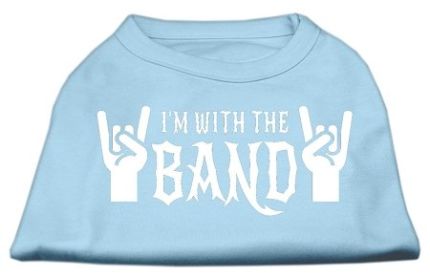With the Band Screen Print Shirt (Option: Baby Blue Med)