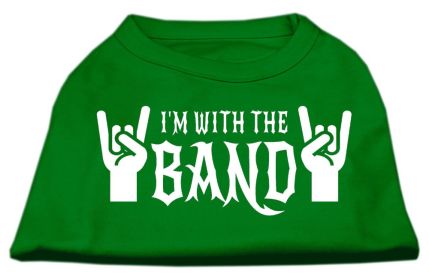 With the Band Screen Print Shirt (Option: Green Lg)