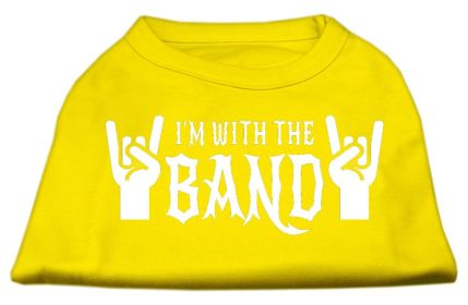 With the Band Screen Print Shirt (Option: Yellow Lg)