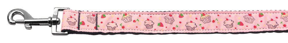 Cupcakes Nylon Ribbon Leash (Option: Light Pink 1 inch wide 6ft Long)