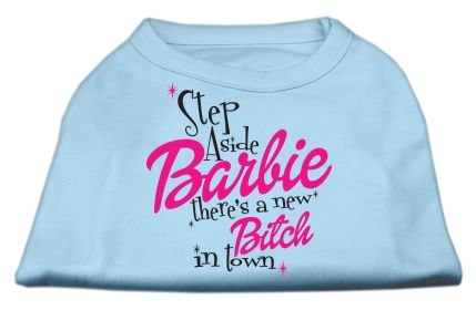 New Bitch in Town Screen Print Dog Shirt (Option: Baby Blue XXL)
