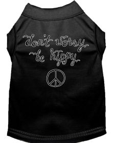 Be Hippy Screen Print Dog Shirt (Option: Black XS)