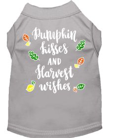 Pumpkin Kisses Screen Print Dog Shirt (Option: Grey XS)