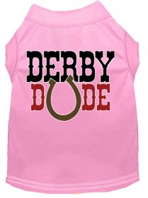 Derby Dude Screen Print Dog Shirt (Option: Light Pink XS)