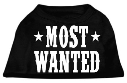 Most Wanted Screen Print Shirt (Option: Black XS)