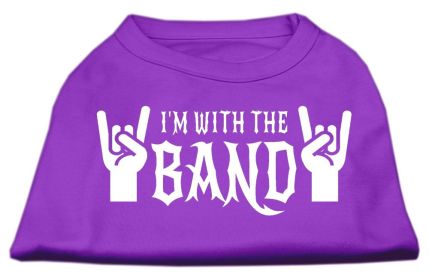 With the Band Screen Print Shirt (Option: Purple XS)