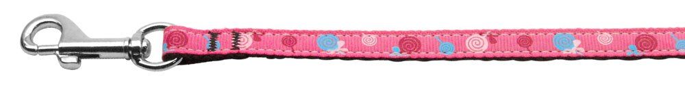Lollipops Nylon Ribbon Leash (Option: Bright Pink 3/8 wide 6ft Long)