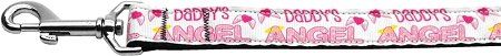 Daddy's Angel Nylon Dog Leash (Option: 5/8 inch wide 4ft Long)