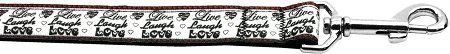 Live Laugh and Love Nylon Dog Leash (Option: 5/8 inch wide 4ft Long)