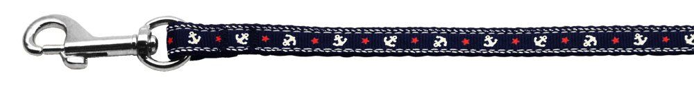 Anchors Nylon Ribbon Leash (Option: Blue 3/8 inch wide 4ft Long)