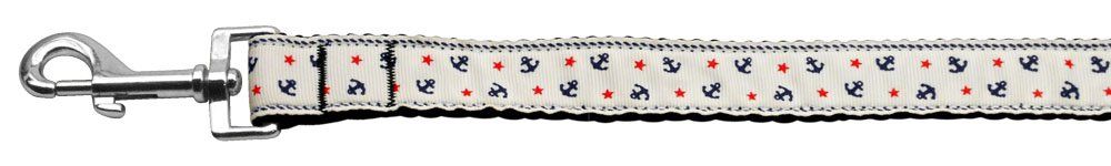 Anchors Nylon Ribbon Leash (Option: White 1 inch wide 4ft Long)