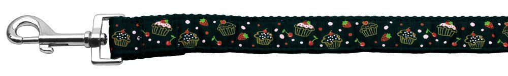 Cupcakes Nylon Ribbon Leash (Option: Black 1 inch wide 4ft Long)