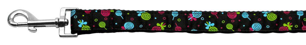 Lollipops Nylon Ribbon Leash (Option: Black 1 inch wide 6ft Long)