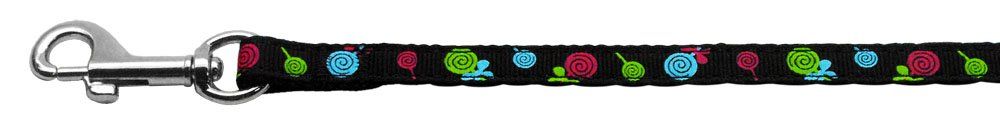 Lollipops Nylon Ribbon Leash (Option: Black 3/8 inch wide 4ft Long)