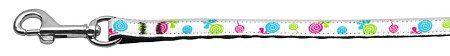 Lollipops Nylon Ribbon Leash (Option: White 3/8 inch wide 4ft Long)