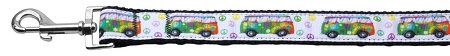 Peace Bus Nylon Dog Leash (Option: 5/8 inch wide 4ft Long)