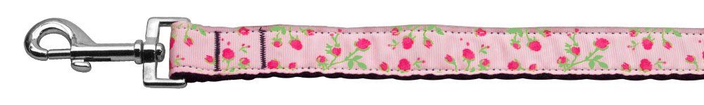 Roses Nylon Ribbon Leash (Option: Light Pink 1 inch wide 6ft Long)