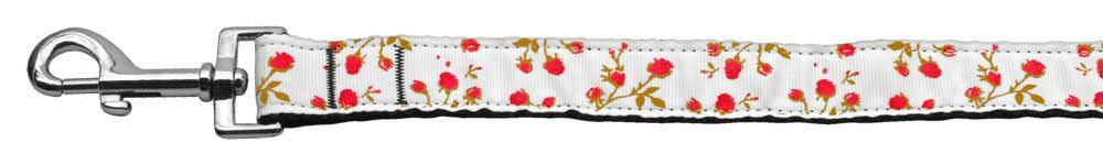 Roses Nylon Ribbon Leash (Option: Red 1 inch wide 6ft Long)