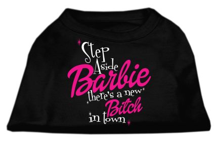 New Bitch in Town Screen Print Dog Shirt (Option: Black XL)