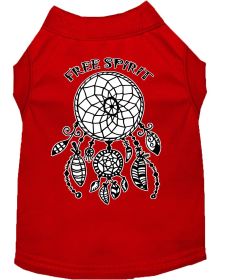 Free Spirit Screen Print Dog Shirt (Option: Red XL)