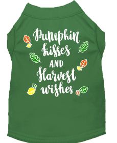 Pumpkin Kisses Screen Print Dog Shirt (Option: Green XL)