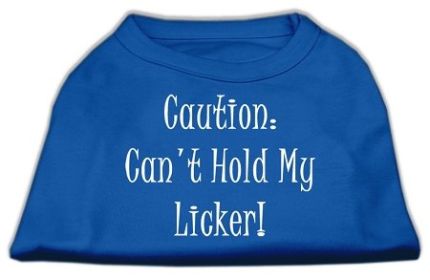 Can't Hold My Licker Screen Print Shirts (Option: Blue Med)