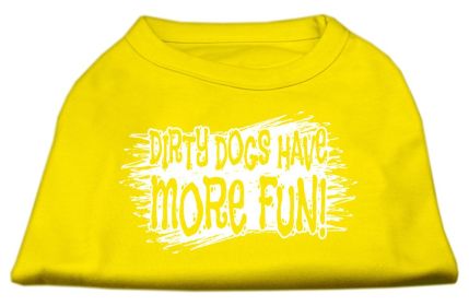 Dirty Dogs Screen Print Shirt (Option: Yellow Med)