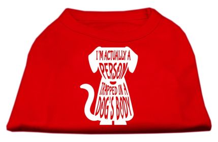 Trapped Screen Print Shirt (Option: Red Med)