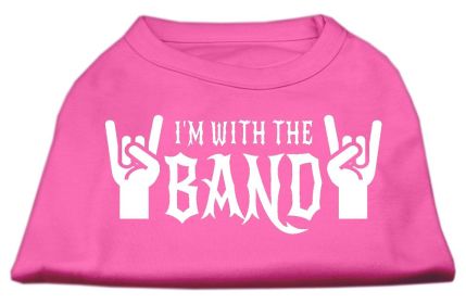 With the Band Screen Print Shirt (Option: Bright Pink Sm)