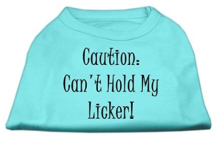Can't Hold My Licker Screen Print Shirts (Option: Aqua Med)