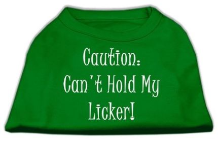 Can't Hold My Licker Screen Print Shirts (Option: Emerald Green Lg)