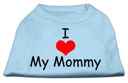 I Love My Mommy Screen Print Shirts (Option: Baby Blue Lg)