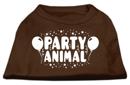 Party Animal Screen Print Shirt (Option: Brown Lg)