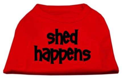 Shed Happens Screen Print Shirt (Option: Red Lg)