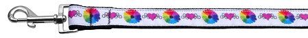 Technicolor Love Nylon Dog Leash (Option: 5/8 inch wide 4ft Long)